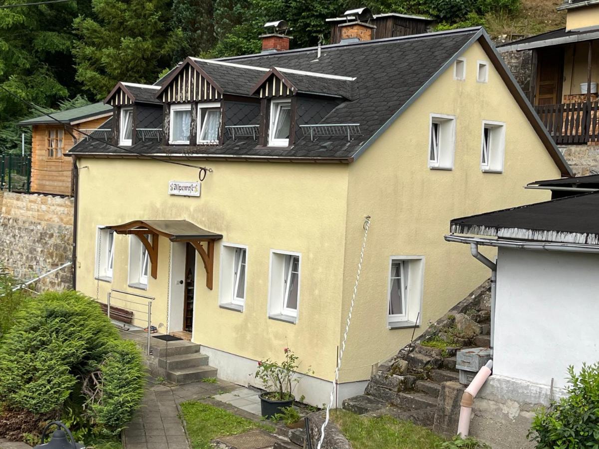 Pension Alpenrose Bad Schandau Exterior foto